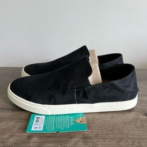 Olukai Pehuea Pa'i Slip On Sneakers Lava Rock/Ke Au Camo  – Size 9 Women’s